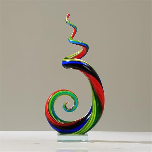 Sculpture de table en verre d'art abstrait : un cadeau de luxe unique - 6