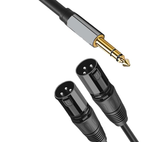 Cable Jack 6.5mm a XLR macho con protección miniatura 3