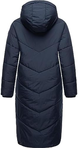 Ragwear Nuggys Solid gewatteerde winterjas voor dames, waterdicht (waterkolom 8.000 mm), met capuchon, XS-6XL, zwart, L