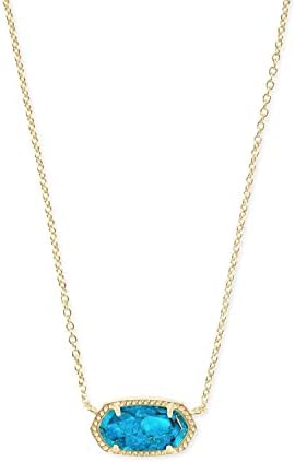 Kendra Scott Elisa Pendant Necklace for Women, Fashion Jewelry, 14k Gold-Plated