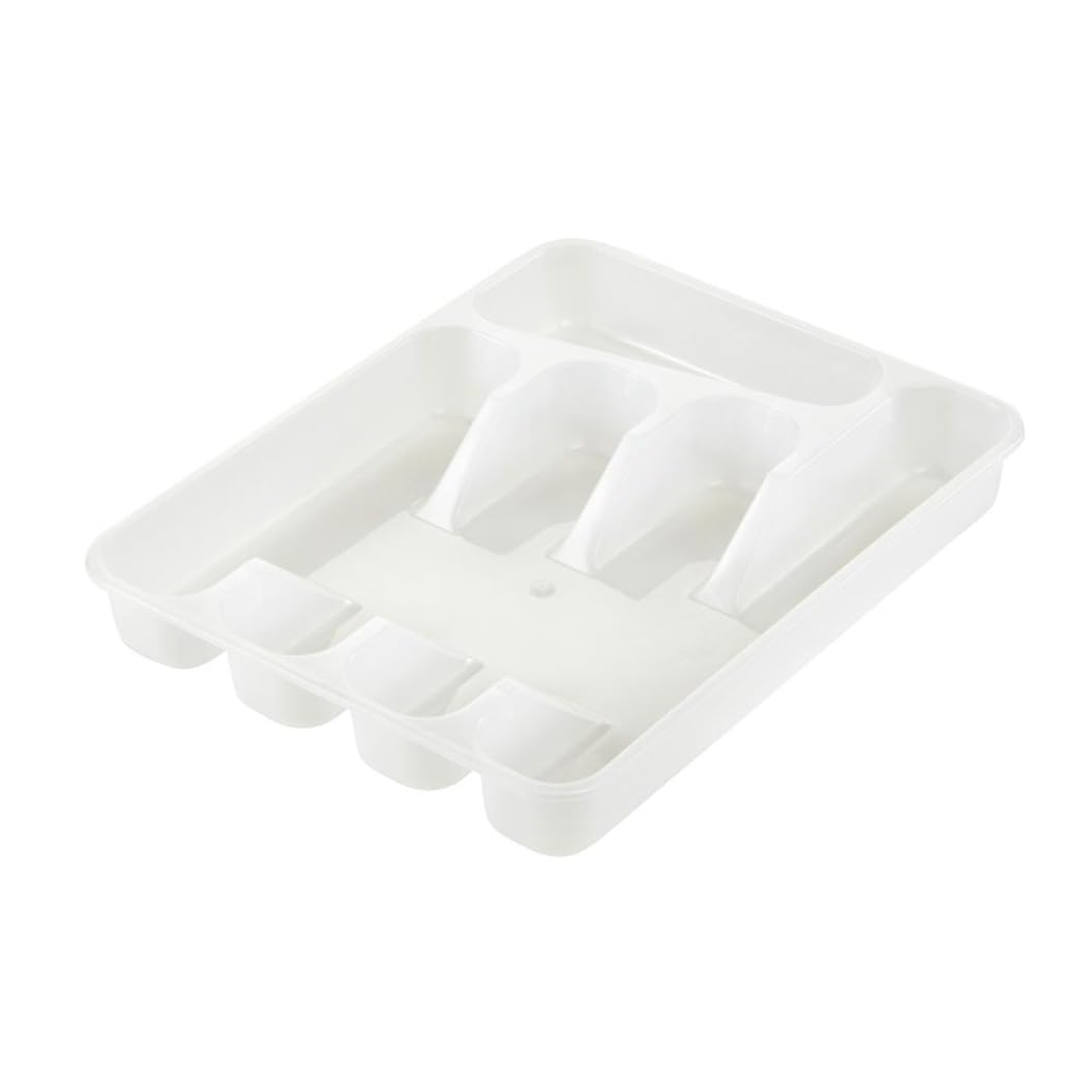 keeeper Cutlery Tray with 5 compartments, Drawer Size, 33.5x26.5x5 cm, Pablo, Transparent