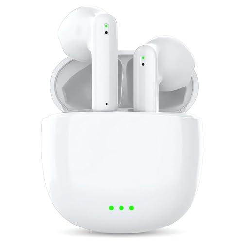 Wireless Earbuds,Bluetooth 5.3 Headphones with HiFi Stereo,4 ENC Noise Cancelling Mic Wireless Earphones,Touch Control In Ear Buds,40H Playtime,IPX8 Waterproof in-Ear Earphones for iphone/Android/IOS