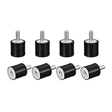 sourcing map 8 Stück Gummipuffer M4 Stecker/Buchse Vibrationsisolator Schwingungsdämpfer Stoßdämpfer D15mmxH10mm