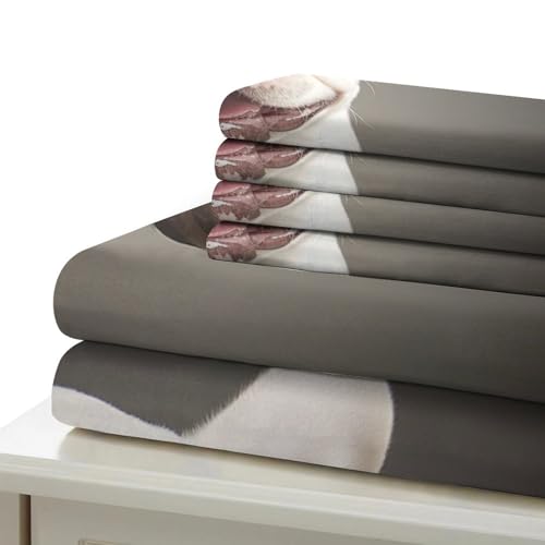Parure de lit bouledogue français housse de couette chiot mignon en microfibre