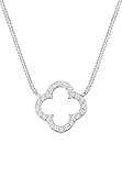 925 STERLING SILVER: Diese hochwertige Silberhalskette von Elli besteht aus feinstem 925er Sterling Silber. Die Damenhalskette ist mit Zirkonia veredelt und besticht durch ein elegantes Design