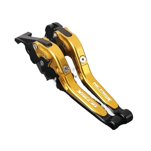Leviers de frein Honda NC750X pliables anti-casse avec poignée réglable or