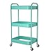 PNVXNUS Rollwagen aus Metall mit 3 Ebenen, multifunktionaler Organizer für Büro, Bad, Küche, Bücher, Windeln. Einfache Montage, Blau Buch mit günstig Kaufen-PNVXNUS Rollwagen aus Metall mit 3 Ebenen, multifunktionaler Organizer für Büro, Bad, Küche, Bücher, Windeln. Einfache Montage, Blau