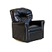 Dozydotes Contemporary Black Leather Like Rocker Recliner