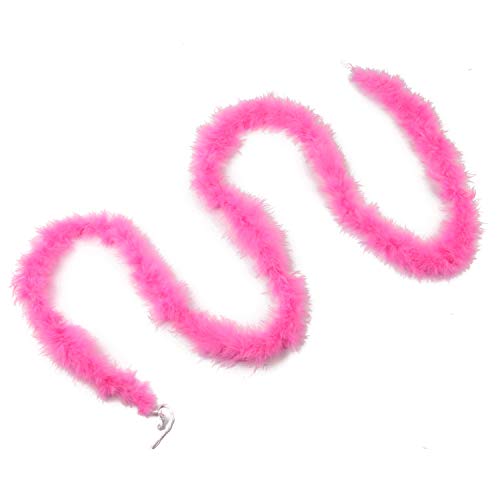 Ws&Wt 14G 2 Yards Marabou Boa Thin Feather Boa Fluffy Diy Craft Halloween Costume-Cerise Pink #TOP4