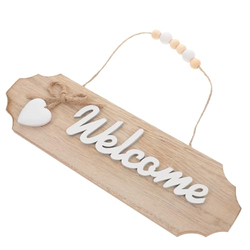 Decorazione per porta d'ingresso: facile da usare, la corda per appenderla rende l'installazione un gioco da ragazzi, consentendoti di appendere rapidamente e facilmente questo cartello decorativo ovunque tu voglia, cartelli per la casa