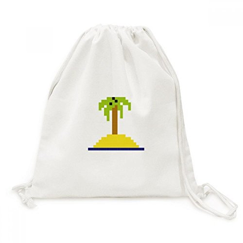 Sac à dos voyage léger à cordon pour éviter l'encombrement estival pixel
