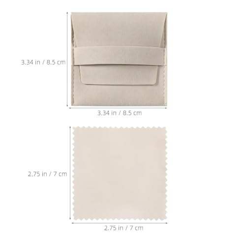 Sobres para joyas de microfibra elegante Alipis con doble cara texturizada 2