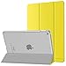 Produktbild MoKo Hülle für New iPad 7th Generation 10.2" 2019 / iPad 10.2 Case, PU Leder Tasche Schutzhülle mit Transluzent Rücken Deckel Auto Schlaf/Wach Funktion für Apple iPad 7th 10.2" 2019 - Zitrone Gelb
