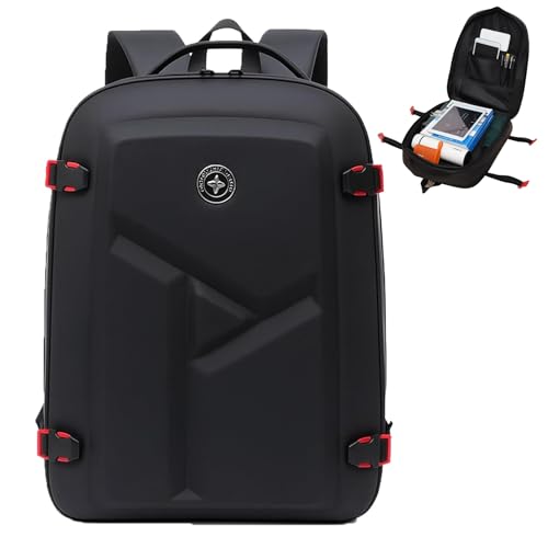 Image of Handcuffs Vegan Leather Anti Theft Casual Laptop Backpack with 15.6 Inch Laptop Pocket (Black-Full)