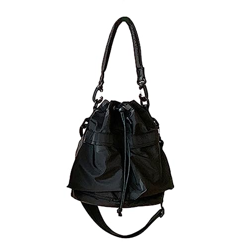 Sac à bandoulière souple en nylon plissé grand volume WUURAA