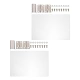 jojofuny Popcornmaschinen Links und Rechts Pvc Türverkleidungen Zubehör 2 Stück mit Doppel Tür Design Einfache Bedienung und Wartung für Gewerbliche Popcornmaschinen für Haushalt