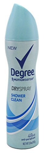 Degree Deodorant 3.8 Ounce Womens Dry Spray Shower Clean (113ml) (2 Pack)