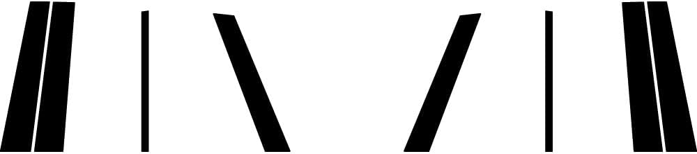 Rvinyl Pillar Post Pre Cut Window Trim Kits in Gloss Black Compatible with Ford Edge 2007-2014 - Adhesive Backs