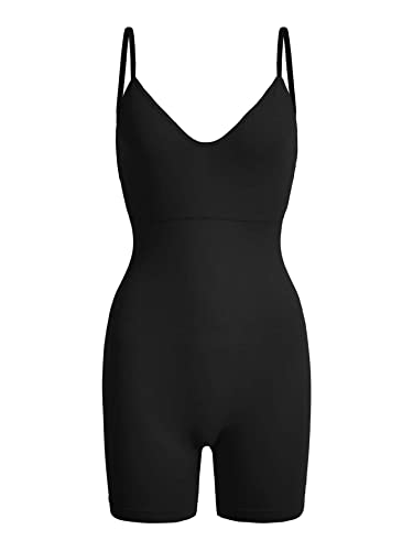 Solid Adjustable Strap Shapewear Romper Modelador corporal para mulheres modelador de cint (Color :