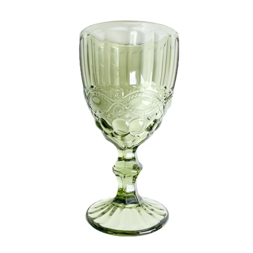 Zerodeko European Wine Glasses Set of Large Red Stem Wine Goblets Chic Glass Cup for Party Favors