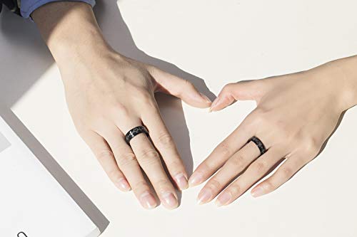 Lavumo Heartbeat Rings For Couples I Love You Matching Promise Rings Wedding Bands Sets For Him And Her With Box Stainless Steel Comfort Fit (Men 10 & Women 7) #TOP3