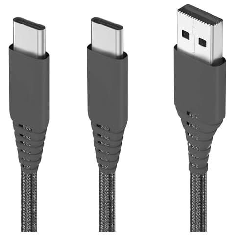 PS5 Controller Charger Cable 10ft+ 10ft Cord for Sony PlayStation 5/PS5 Dualsense/Xbox Series X/S,3A Fast C harging USB Type C Both Ends,Extra Long/Play and Charge Wire 2Pack/USB A to C Nylon Braided Cover