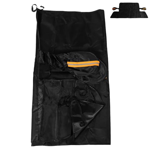 NUOBESTY Copriauto Mezza Copertura per Parabrezza Auto e Suv, Protezione Solare e Antineve, Tessuto Resistente per Esterni, Installazione Rapida e Adattabile a Tutti i Veicoli