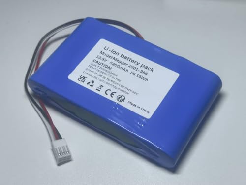 Batería de repuesto de 5200 mAh compatible con Megger MIT515 MIT525 MIT1025 ref 2001-966 3