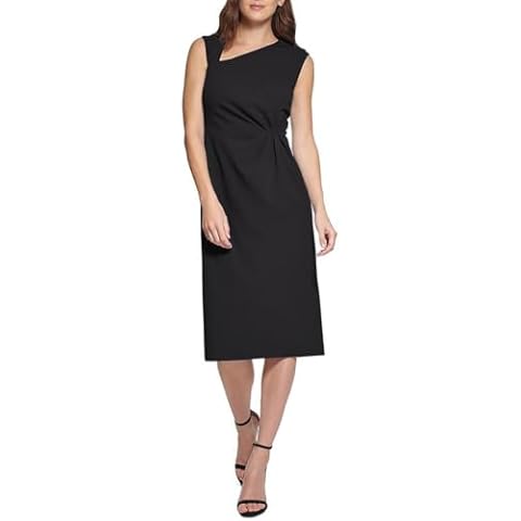 DKNY Women's Asymmetric Neck Dress Cover