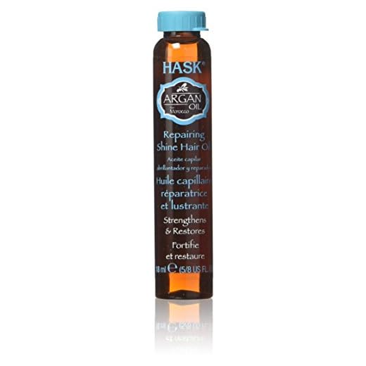 Hask Argan Oil Repairing Shine Hair Oil 5/8 oz (Pack of 12)