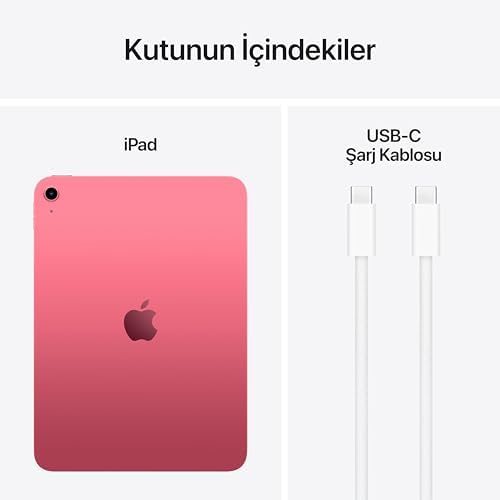 Apple A16 çipli iPad: 11 inç Liquid Retina Ekran, 128 GB, Wi-Fi 6, 12 MP Ön Kamera/12 MP Arka Kamera, Touch ID, Tüm Gün Süren Pil Ömrü — Pembe - Görsel 7