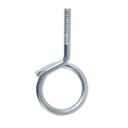 NIDAYE 1/4"-20 Machine Threaded Bridle Rings, 1-1/4" Diameter Heavy Duty Cable & Wire Support, Hangers for Low Voltage Cable Management/Phone Lines/Ethernet/Coaxial, etc. 100 Pack