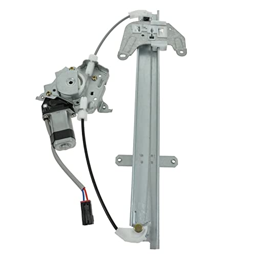 Image of TRQ Rear Right Power Window Regulator & Motor Assembly Passenger Side Compatible with 2001 Nissan Frontier 2000-2004 Xterra