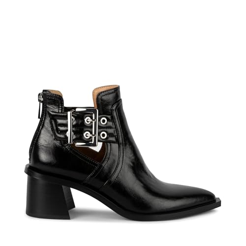Steve Madden Steve Madden Women's Gatewood Ankle Boot, Black Leather, 9