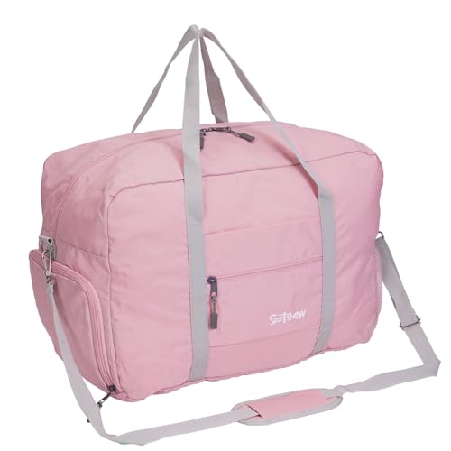sports bags Shoes Compartment Sports Gym Bag with Wet Pocket, Travel Duffel Bag, Pink