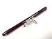 Produktbild Maroon/Dark Red Good Stylus Soft Touch Roller Ball Pen with Black Ink for DELL Venue 3000 5000 7000 Tablets Metal Black Rubber with a Black Shirt Clip + Nice Crystals Feather Brooch