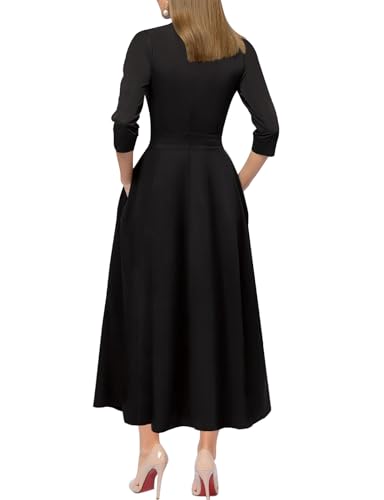 Image of Simple Flavor Women's Vintage Dress Sleeveless O-Neck Party Cocktail Dress
