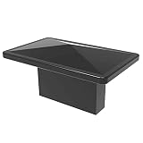 trust4care 5-Pack Rectangle Flat Black Pull Knobs for Kitchen Cabinet, Bungalow Black Dresser Handle