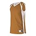 Alleson Mens Reversible Basketball Jersey - Texas Orange/White - Small