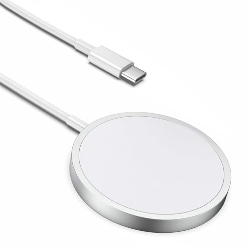 for iPhone Wireless Charger，2025 NEW 15W USB C Fast Magnetic Charger, Wireless Charging Pad, Type C Magnetic Charging Cable (1m) Compatible with iPhone 16/15/14/13/12/Pro/Pro Max/Plus/Mini The Office
