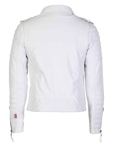 Genuine Lambskin Leather Motorcycle Biker Leather Jacket Men CL-012