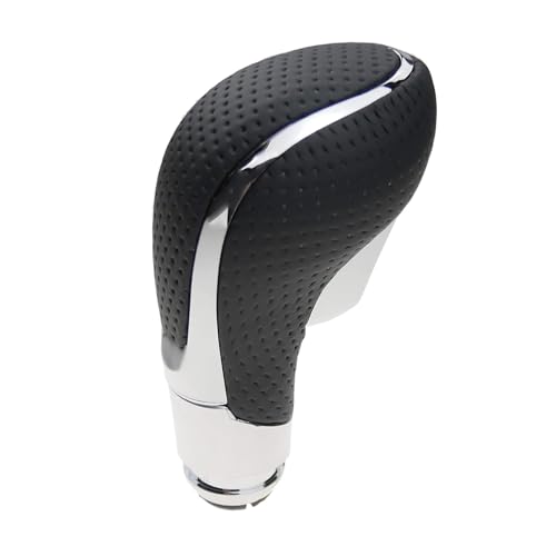 XUKEY Pu Leather & Chrome Automatic Car Gear Shift Stick Knob,Car Gear Shift Knob,Shift Gear Knob Cover,for Vauxhall Astra J Insignia