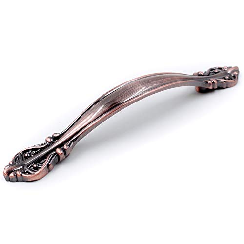 10-Pack Cabinet Hardware Handle Pull - Copper Red, 3-3/4" (96Mm) Hole Centers, Pw8803H96 #TOP4