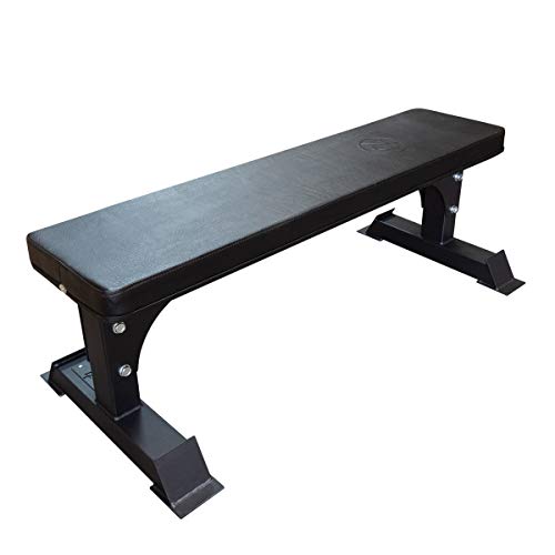 Strengthshop Riot - Panca piatta, estremamente robusta, in acciaio da 3 mm, carico massimo 600 kg