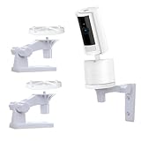 Camera Mount Compatible with Ring Pan-Tilt Indoor Cam(New-est Model), Camera Ceiling Mount, 180°Adjustable Pan Tilt Cam Bracket Replacement, Drill Installation, 2 Pack, Plastic