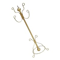 BESPORTBLE Scale Mini Dollhouse Furniture Gold Iron Coat Rack Stand for Doll Clothes Organization Vintage Dollhouse Accessory for Play House