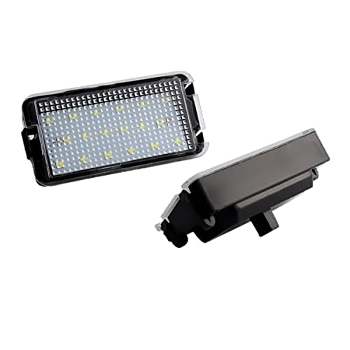 LEDFEWAG 2 piezas LED Luces de matrícula para coche Compatible para Seat Ibiza 6L Altea Arosa Cordoba MK1 MK2 Leon Toledo III 2004-2009