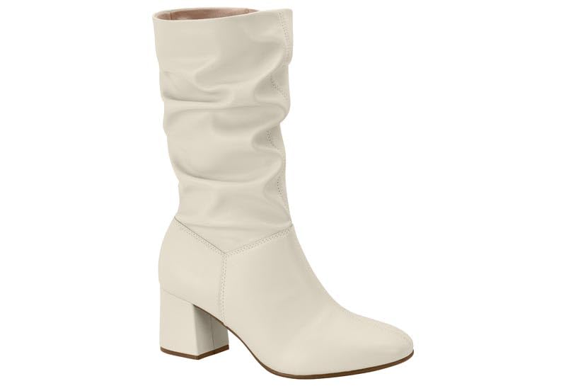 Qual a Melhor Bota Feminina de 2025? Melhores Ranking 2 Bota Feminina Beira Rio Cano Médio com Salto Bloco (Branco off, BR, Adulto, Numérico, 36)