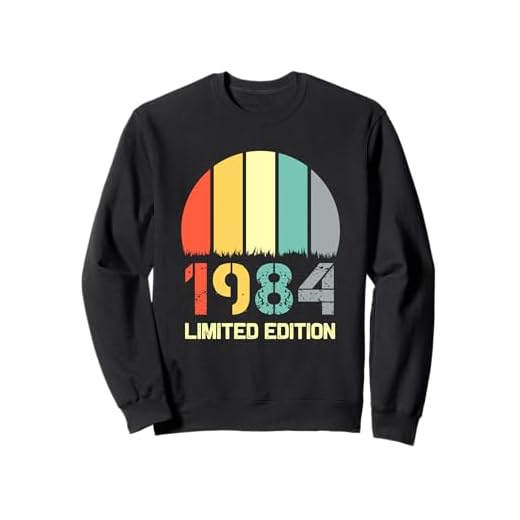 Camiseta vintage 1984 para hombre, edición limitada, cumpleaños 1984 Sudadera