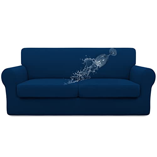 Image of Easy-Going Waterproof 3-Piece Oversized Loveseat Couch Covers for Sofa